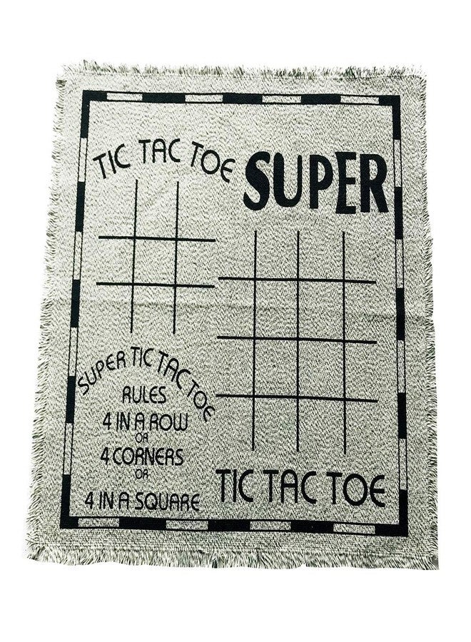 Yuanhe Gaint Checkers Game Set - Large 3 in 1 Checkers Including Tic Tac Toe with Reversible Rug, Calssic Indoor Outdoor Yard Games for Family - Image 3